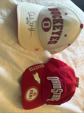 Zephyr Buckeyes Two-Tone Red and White Baseball Caps Set